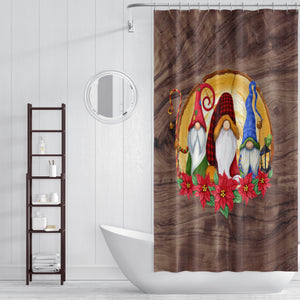 Nordic Gnome Christmas Shower Curtain