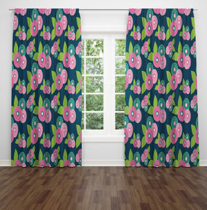 Granny Chic Floral Window Curtains