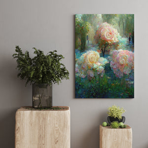 Rose Woods Abstract Wall Canvas