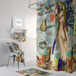 Mermaid Sea Shower Curtain