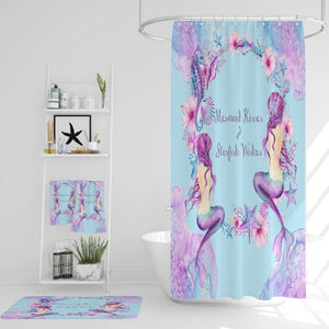 Purple Mermaid Shower Curtain