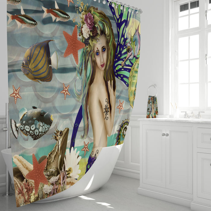 Mermaid Art Shower Curtain