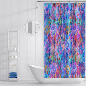 Wild Shibori Shower Curtain Bath Towel Bath Mat Build a Set