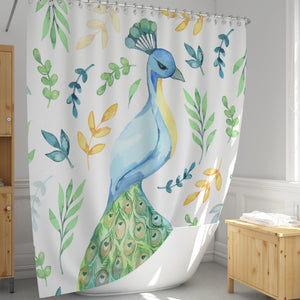  Peacock Shower Curtain