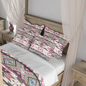 Pink Boho Southwest Comforter or Duvet Cover w/ Pillow Sham Options