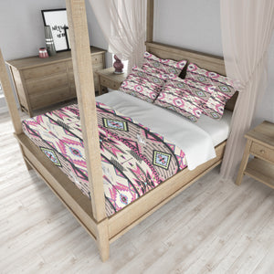 Pink Boho Southwest Comforter or Duvet Cover w/ Pillow Sham Options