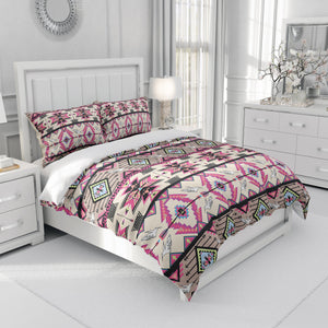 Pink Boho Southwest Comforter ot Duvet Cover Set