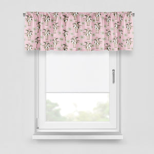 Farmhouse Window Treatments, Pink Country Cows, Lined Curtains, Window Valance