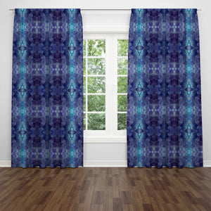 Purple Fantasy Boho Window Curtains