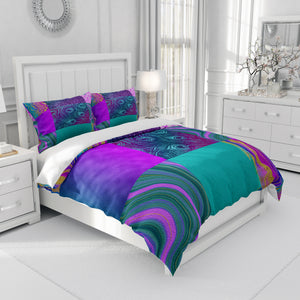 Purple Peacock Bedding