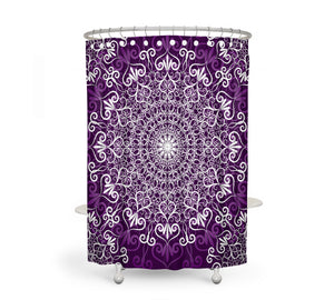 Mandala Purple Shower Curtain