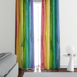 Rainbow Gypsy Boho Window Curtains