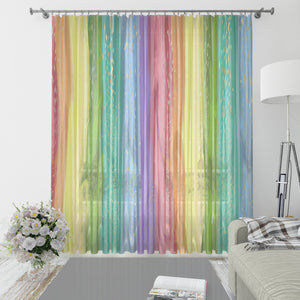 Rainbow Gypsy Boho Window Curtains