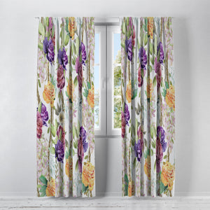 Romantic Floral Window Treatments, Custom Window Curtains, Window Valance