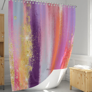 Shower Curtain, Brush Strokes Abstract