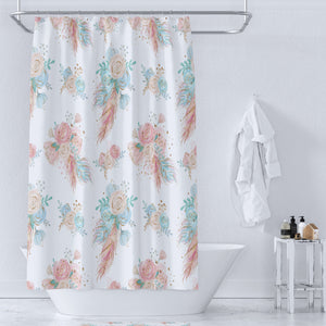 Sweet Boho Floral Shower Curtain