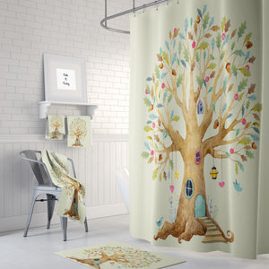 The Tree House Dreams Shower Curtain