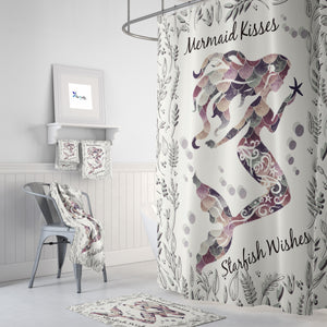Mermaid Kisses Shower Curtain Bathroom Set