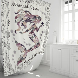 Mermaid Kisses Shower Curtain Bathrom Set