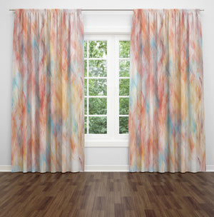 Watercolor Whispers Window Curtains