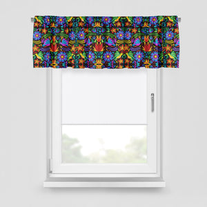 Mexican Folk Art Window Curtains