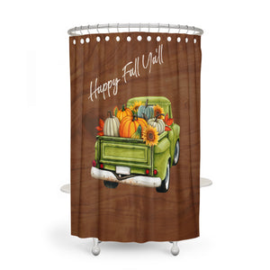 Old Truck Fall Shower Curtain