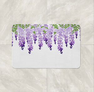 Wisteria Draping Floral Shower Curtain Optional Towels Mat