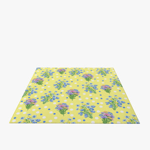 Yellow Frontier Floral Rug